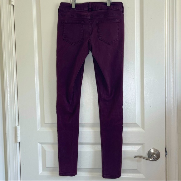 Maurices The Skinny Ponte Ankle Pant Small Purple XS - Picture 8 of 8